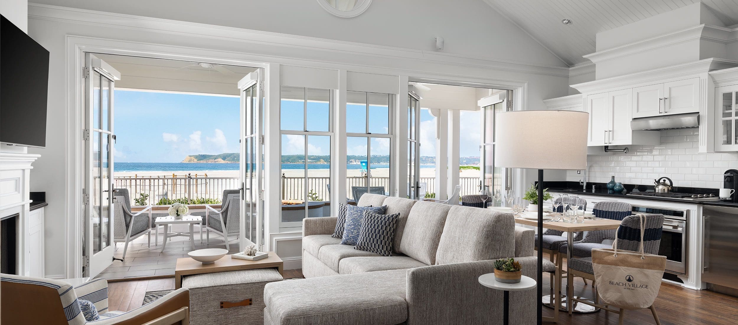 Beachfront Cottage Living Area