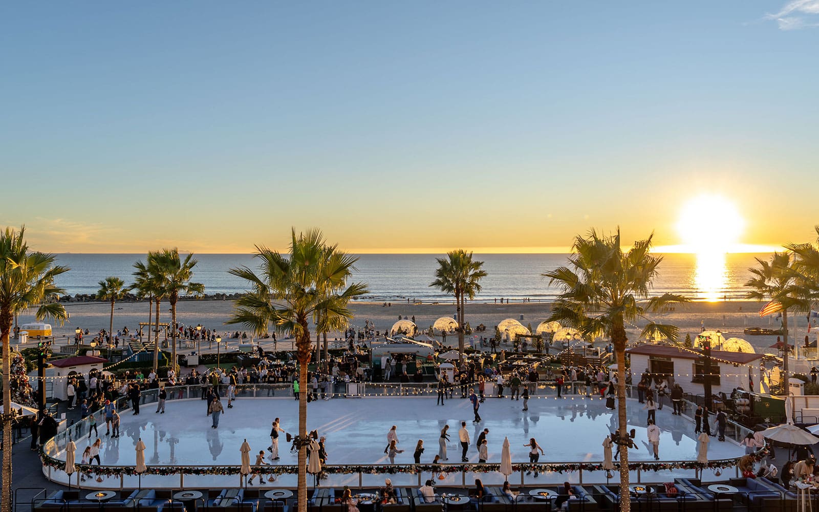 Beachfront ice rink