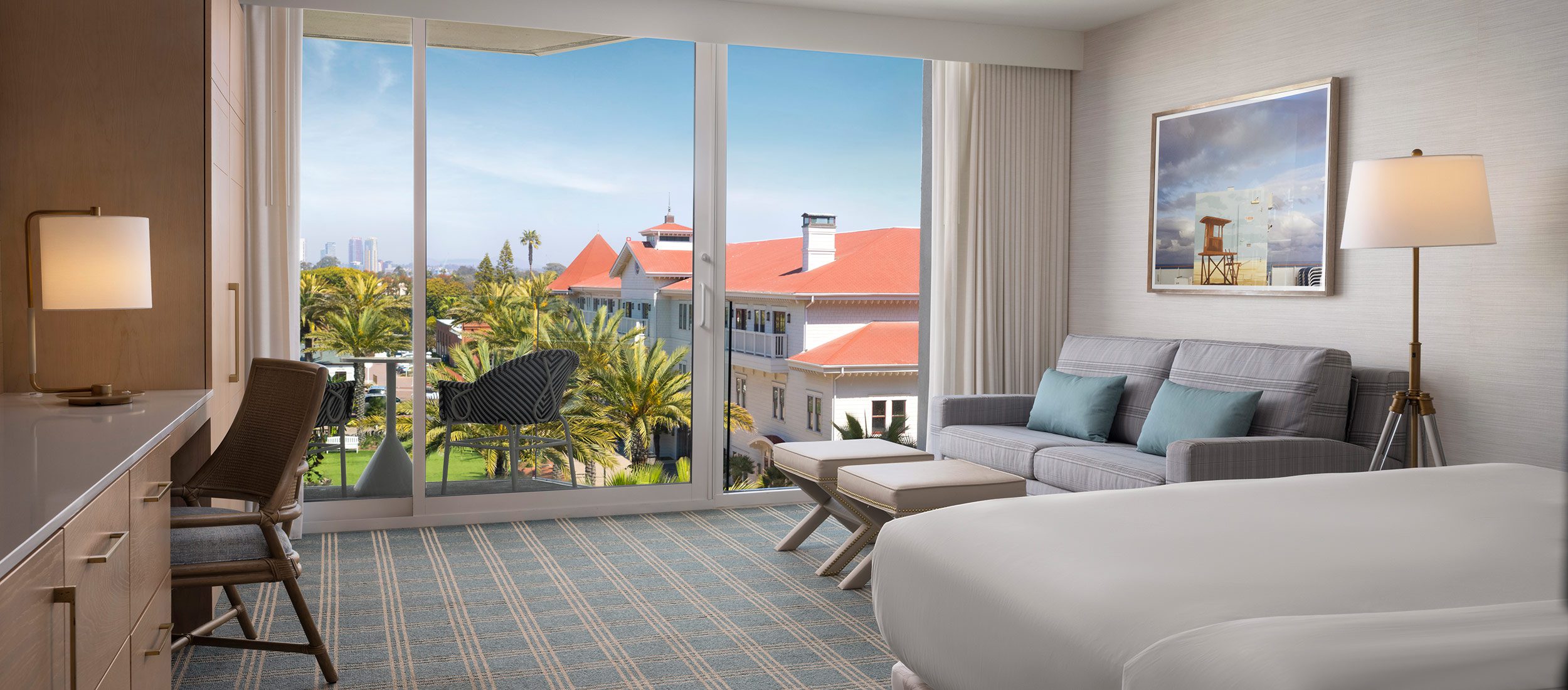 Resort View guest room with king bed in The Views