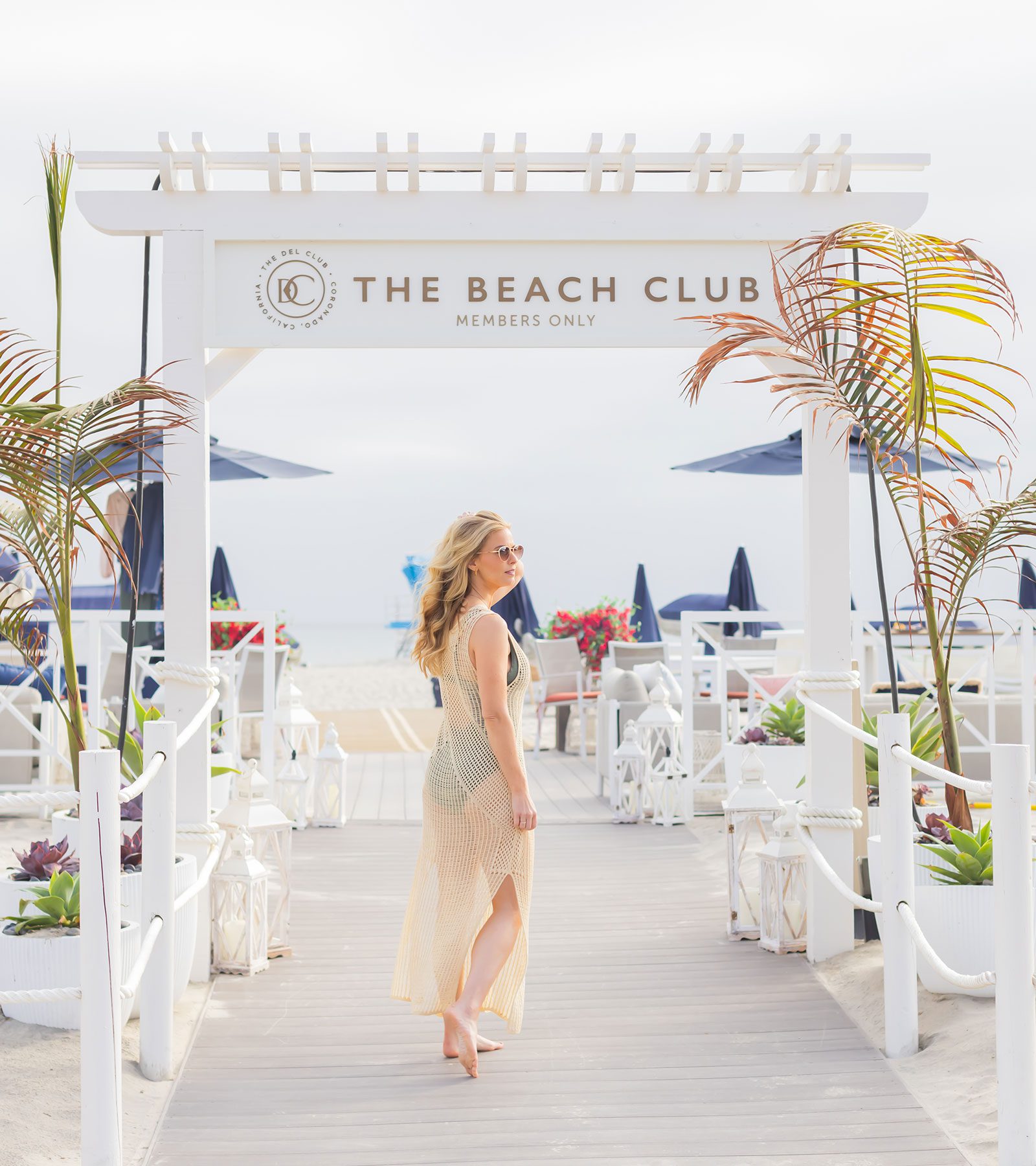 Woman at The Beach Club