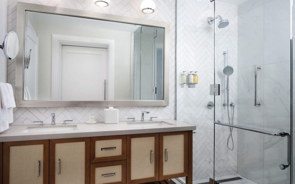 Residence bathroom with shower