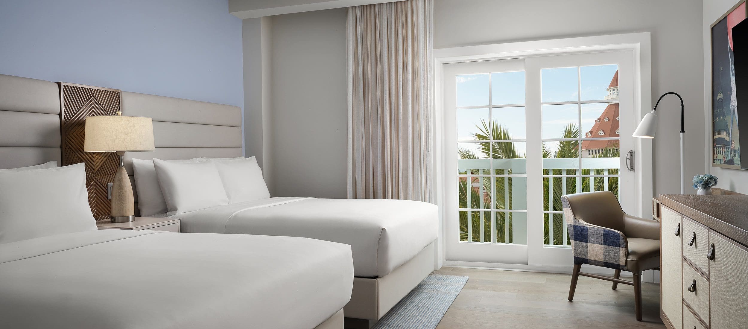 Shore House Resort View Villa Bedroom with 2 Queens