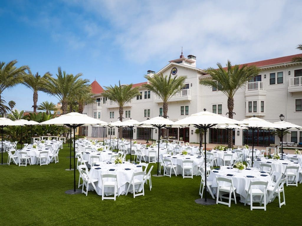 Southpointe Lawn luncheon facing Event Center