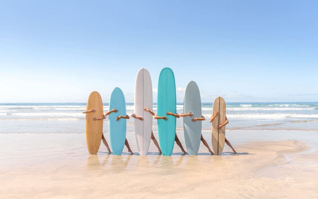 Surfing Beauties by Gray Malin